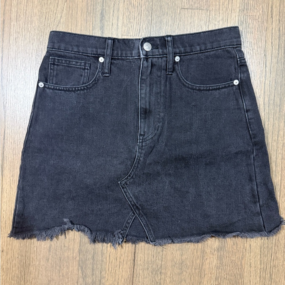 Madewell Black Denim Skirt-Size 27